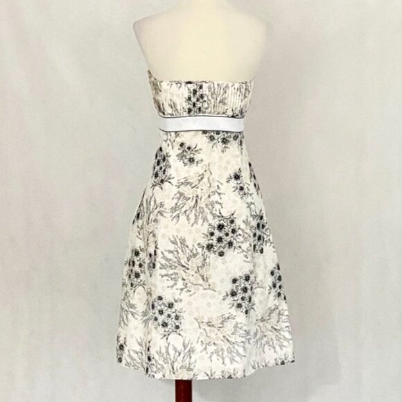 WHBM Silk/Cotton Blend Strapless Dress - Picture 7 of 11